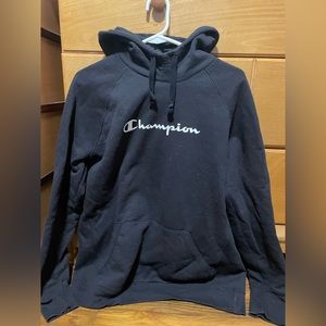 Champion black hoodie size large